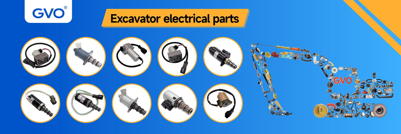 Ekskavatör Solenoid Valfı