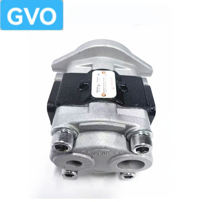 Tekerlekli kazıcı Shimadzu 25 Displacement Pompa Vücudu Yan giriş ve yan çıkışlı Sağ el dişli pilot pompası